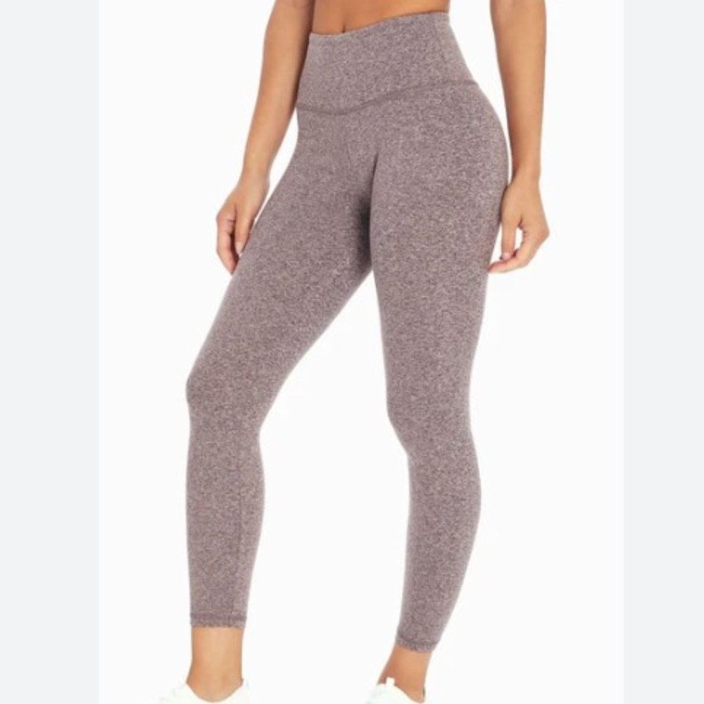 Zobha "Melange" Heather Fig Ankle Athletic Leggings NEW- Sz. XS - Picture 2 of 9